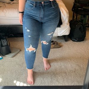 Abercrombie Ultra High Rise Skinny Ankle Jeans